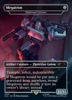 Blightsteel Colossus - Megatron Secret Lair Drop - Transformers Art
